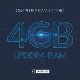 OnePlus 2 будет оборудован оперативной памятью LPDDR4 RAM на 4 ГБ